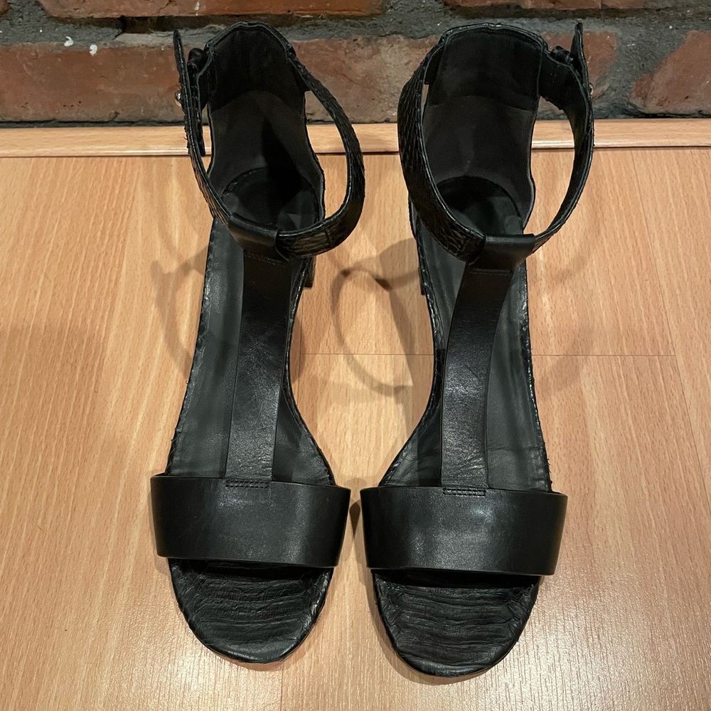 Vince Camino Black Ankle Strap Sandal